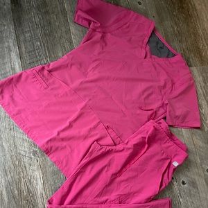 smitten pink PSM scrubs
